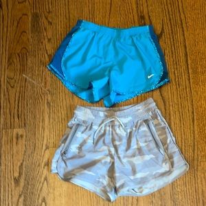 Athleta girl All Play 3” short in gray camouflage